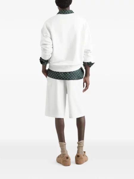 Bermude Dolce & Gabbana din jerseu alb