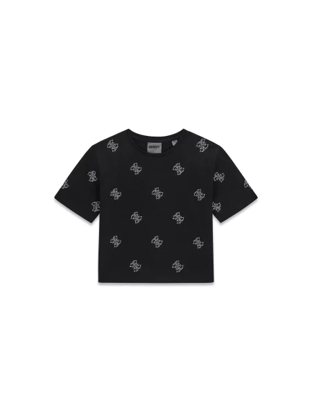 Guess T-Shirt Relaxed Fit μαύρο