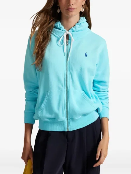Briaunotas pusiau užtrauktukas zomšinės bokseriai Polo Ralph Lauren balta