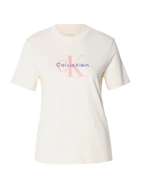 Calvin Klein Jeans Tricou HERO CLASSIC albastru violet / roz pitaya / alb galben