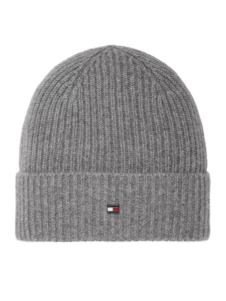 Tommy Hilfiger Kašmírová Čepice šedá
