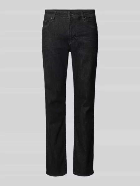 Jeans o kroju regular fit w jednolitym kolorze model Mitch' Joop! Jeans czarne