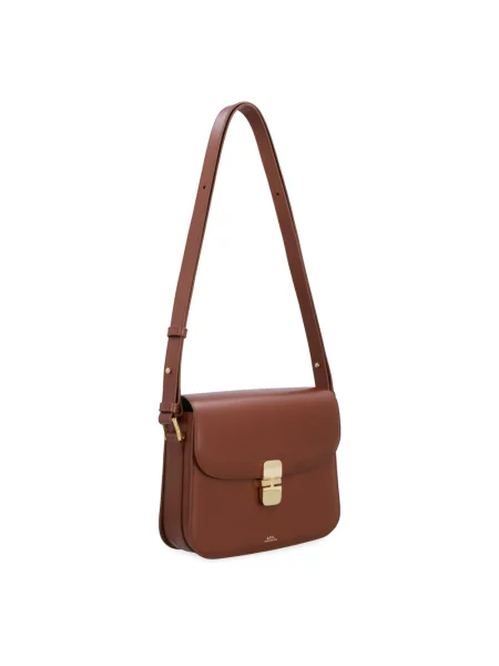 Torebka A.p.c. skórzana brązowa