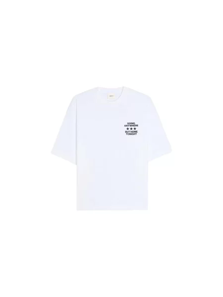 Bershka Tricou bej / bleumarin / negru alb