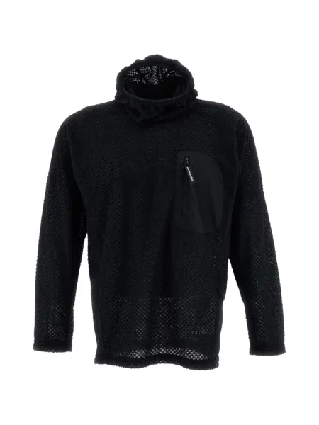 Fleece hoodie And Wander μαύρο