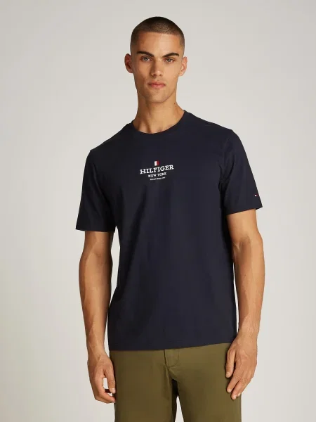 Tommy Hilfiger Marškinėliai Tamsiai mėlyna