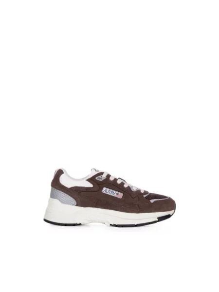 Sneakersy Autry brązowe
