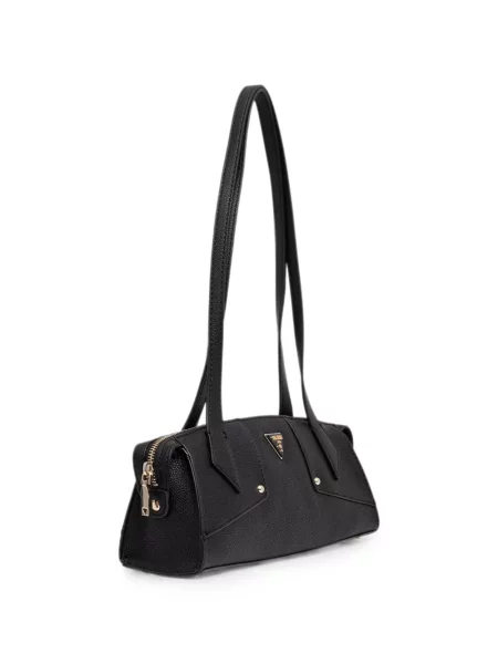 Geantă shopper Guess cu autograf negru