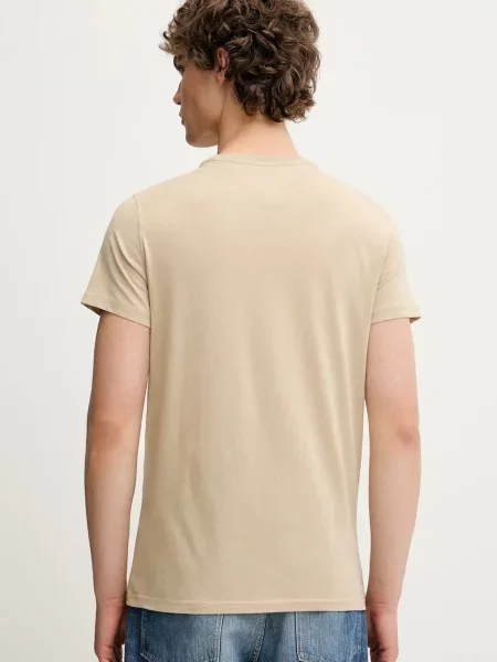 Tommy Jeans tričko béžové