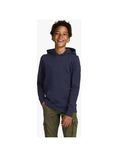 Bluza z kapturem chłopięca Jack & Jones Basic granatowa niebieska