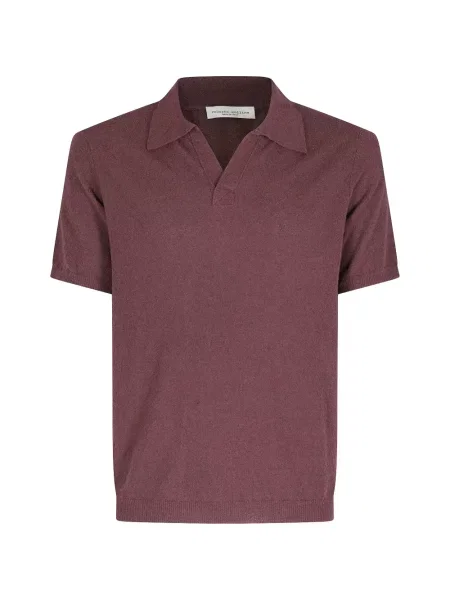 Tricou Roberto Collina cu decolteu în V roșu