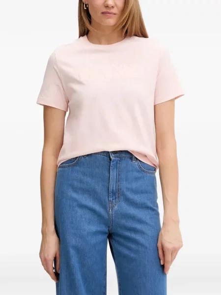 Tricou Gant cu autograf roz