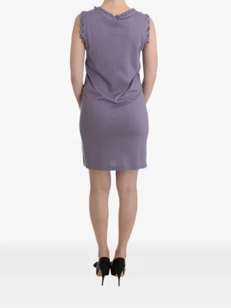 Rochie mini John Galliano țesută în linie A violet