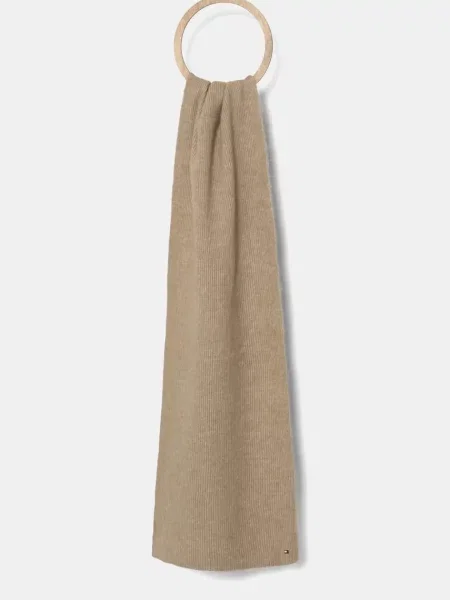 Tommy Hilfiger Sál FUZZY gyapjú hozzáadásával bézs