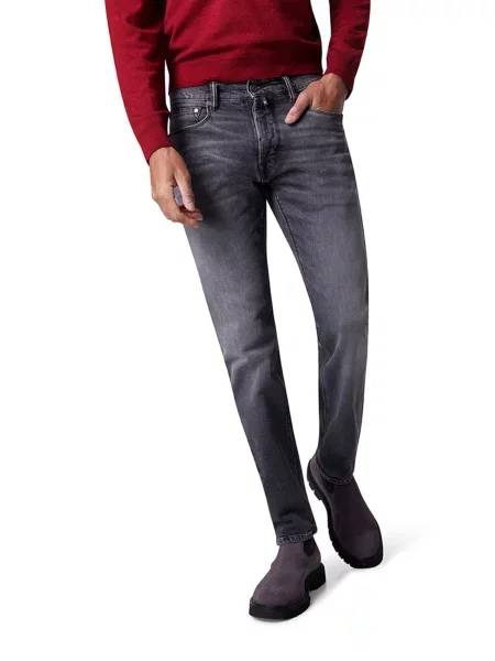 Завужені джинси Pierre Cardin темно-сірий бавовна/еластан сірий