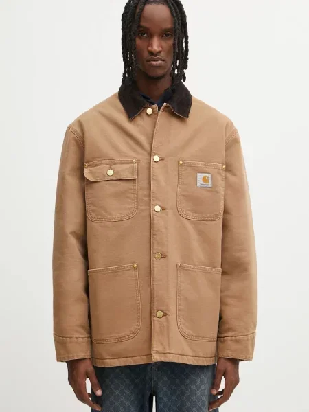 Carhartt WIP jachetă de OG Chore Coat de tranziție maro