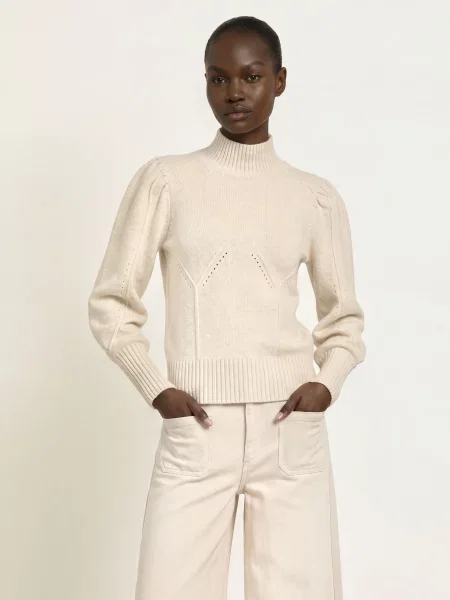 Kujten Sweter Z Kaszmiru Lio beige beżowy