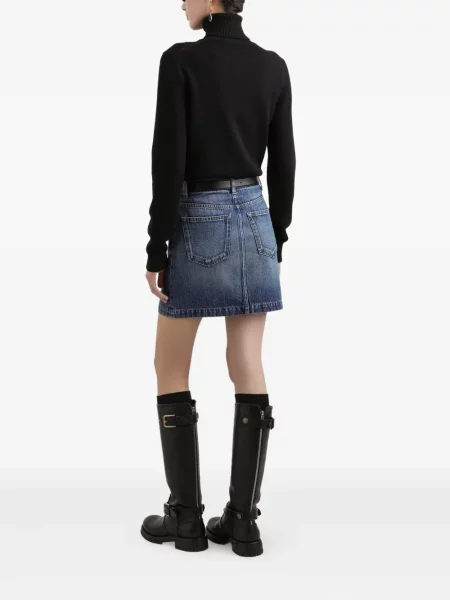 Fustă din denim Dolce & Gabbana albastru