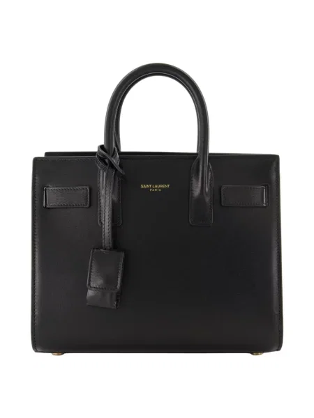 Torebka skórzana Saint Laurent skórzana czarna