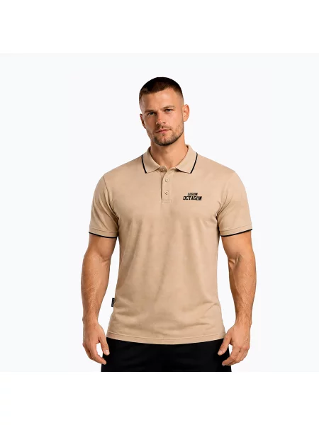 Футболка поло Octagon Legion Tipped HFT Polo beige бежеве