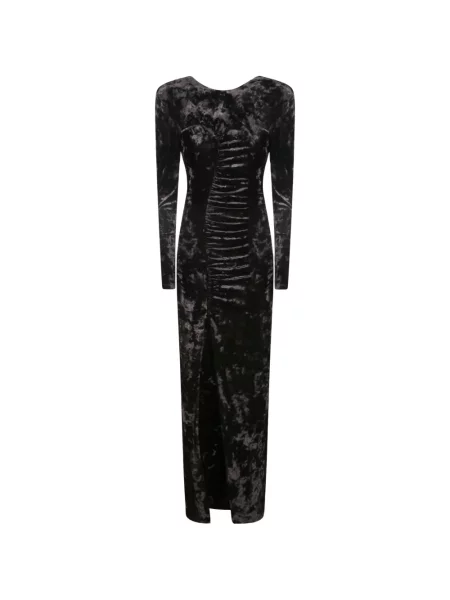 Rochie maxi Danamé cu volane negru
