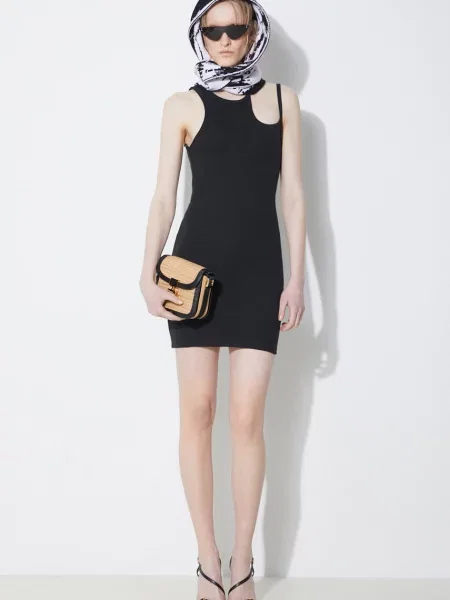 KSUBI sukienka Absinthe Dress Black mini dopasowana czarny