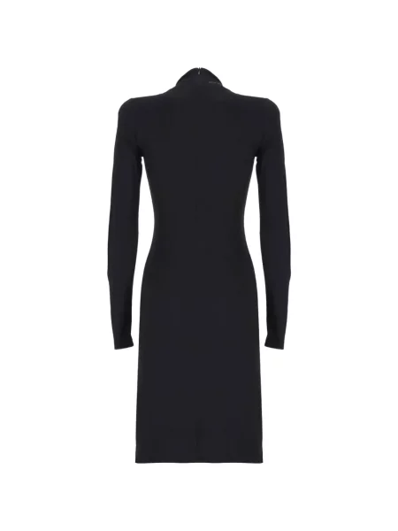 Lung rochie midi Mm6 Maison Margiela de catifea albastru