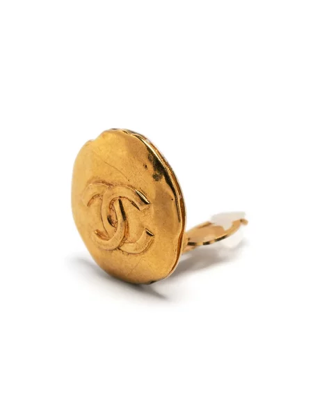 Náušnice Chanel Pre-owned zlaté