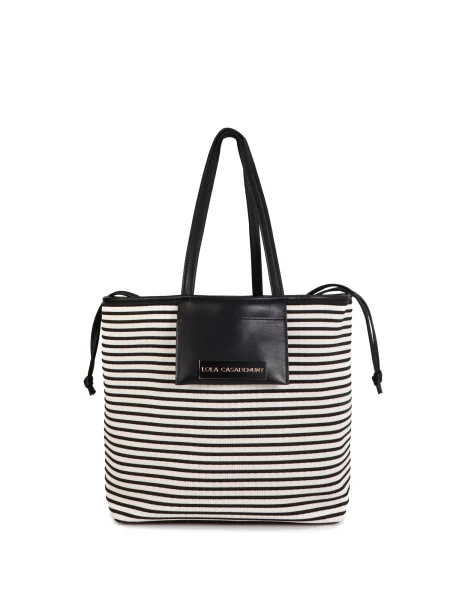 Lola Casademunt Shopper torba crna bijela