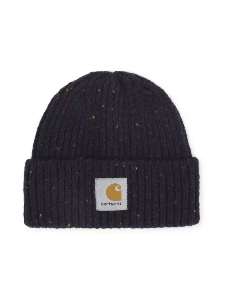 Carhartt WIP czapka z dodatkiem wełny Anglistic Beanie fioletowy