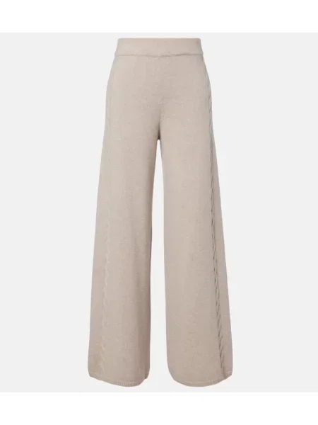 Pantaloni Lisa Yang din cașmir bej