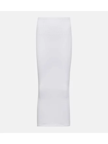 Midi-suknja Alaã¯a iznad koljena bijela