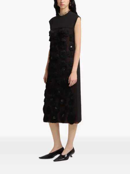 Rochie Marni cu model camuflaj negru