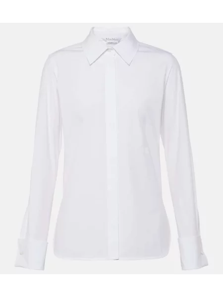 Cămașă Max Mara din poplin alb