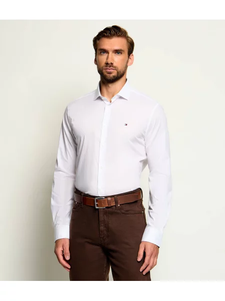 Tommy Hilfiger Cămașă | Tailored slim | stretch alb