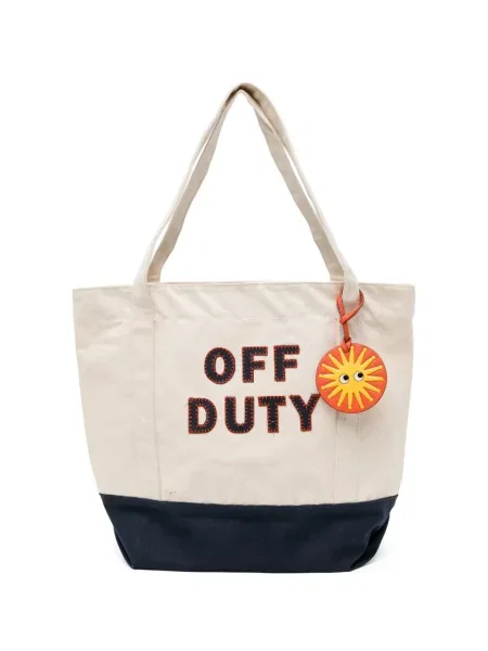 Geantă shopper Anya Hindmarch cu petice din canvas
