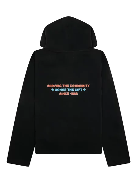 Hanorac cu glugă Honor The Gift cu broderie negru
