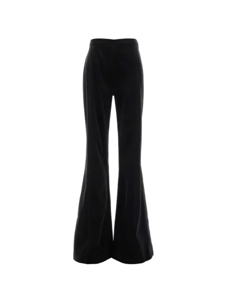 Pantaloni Costarellos de catifea evazate negru