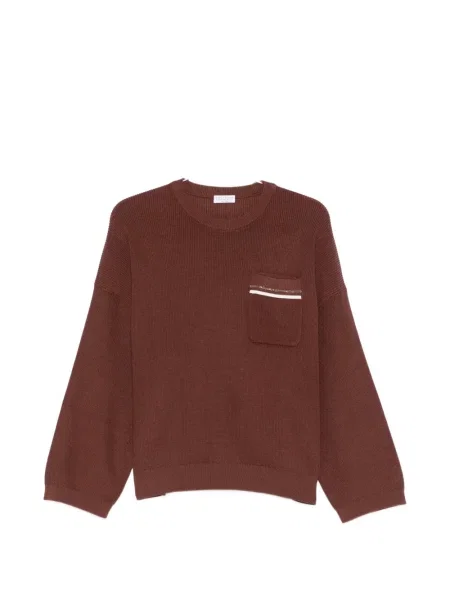 Pulover Brunello Cucinelli maro