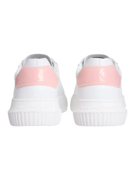 Sneakersy Calvin Klein Jeans skórzane białe