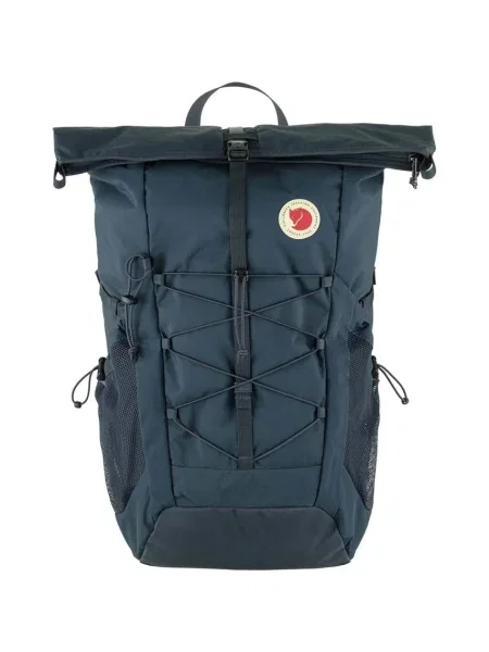 Раница Fjallraven Abisko Hike Foldsack тъмносиньо голям с изчистен дизайн синьо