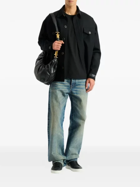 Tricou Balmain cu broderie negru