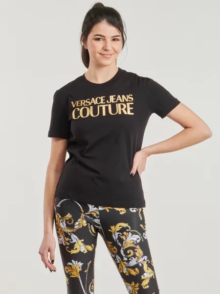 Tricou Versace Jeans Couture negru