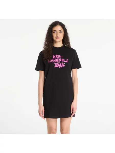 Костюм дънкова рокля Karl Lagerfeld Jeans черно