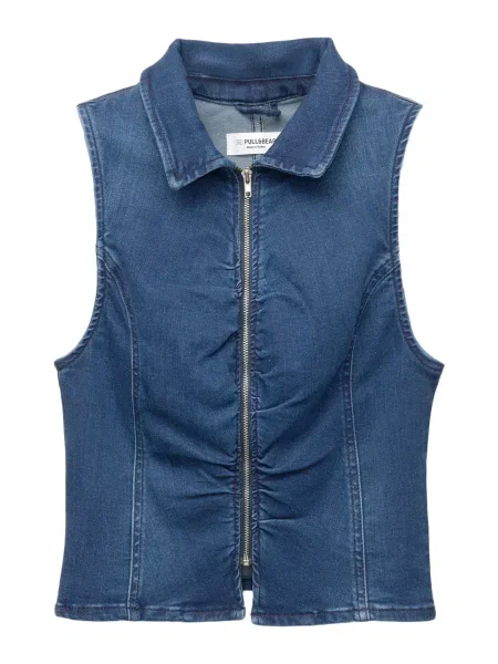 Pull&Bear Vestă închis albastru