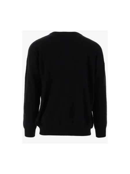 Sweter Marcelo Burlon z okrągłym dekoltem czarny