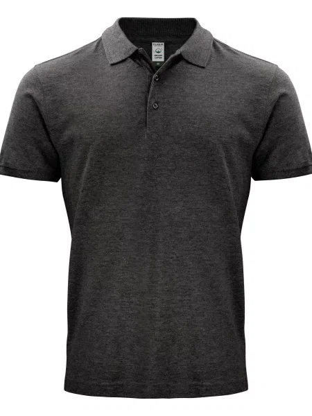 Clique Classic OC Polo – organiczna anthracite melange szara