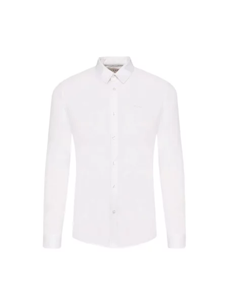 Koszula slim fit Guess ze stretchu biała