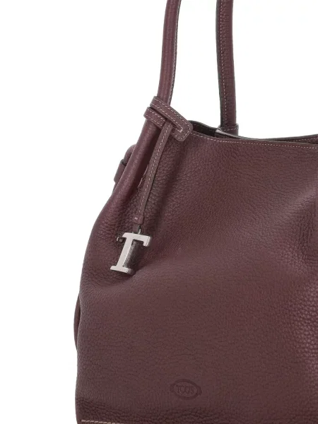 Geanta de piele Tod's din piele maro