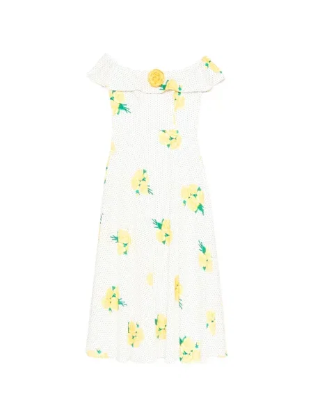 Rochie Hvn cu model floral cu imagine alb